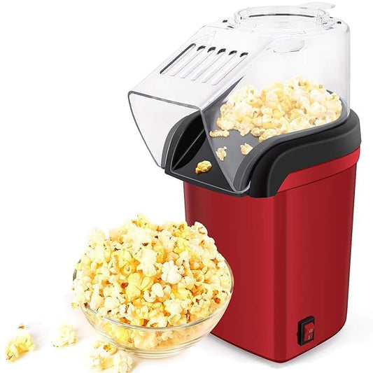 Hot Air Popcorn Maker – 1200W Oil-Free Electric Popper for Healthy Snacks