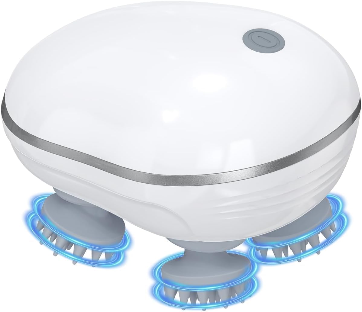 360° Head & Scalp Massager – Rechargeable, Detachable, and Ergonomic