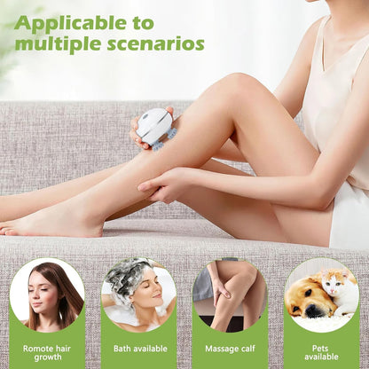 360° Head & Scalp Massager – Rechargeable, Detachable, and Ergonomic