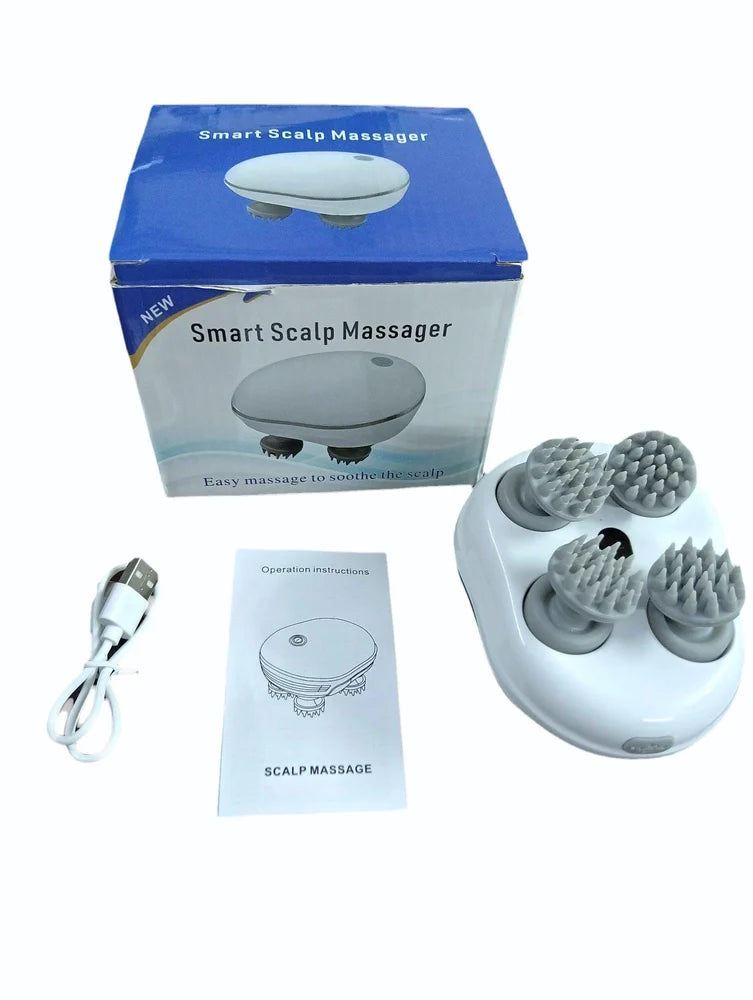 360° Head & Scalp Massager – Rechargeable, Detachable, and Ergonomic