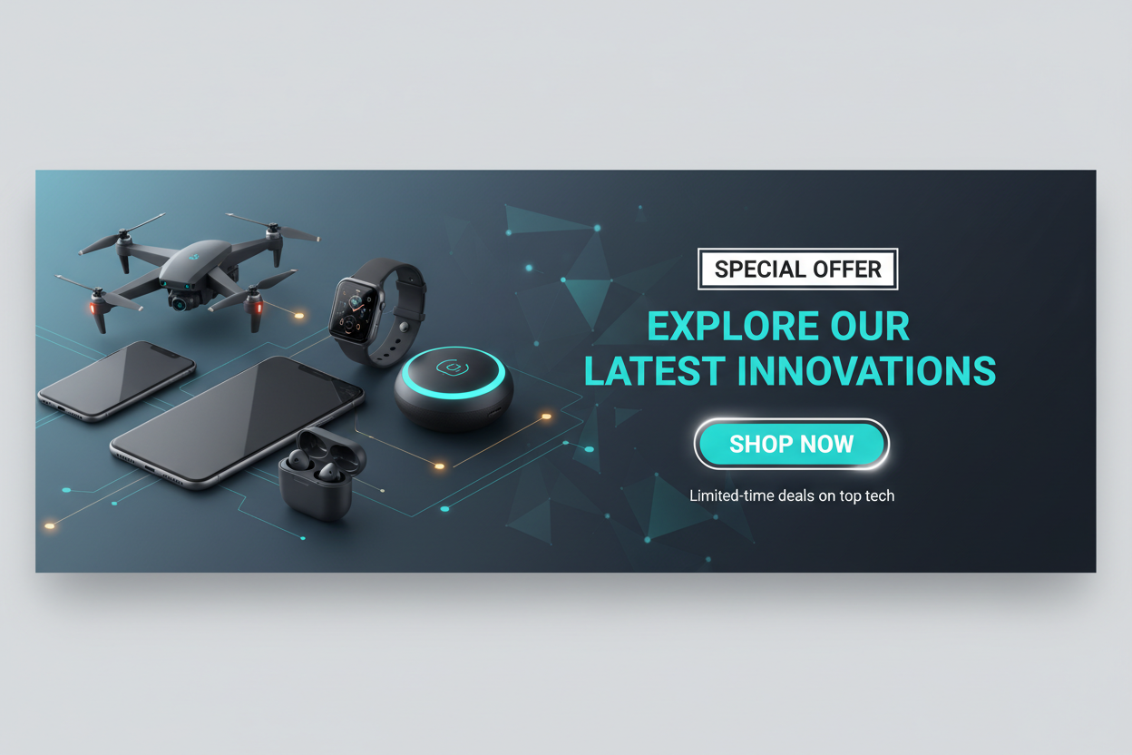 Professional Electronics Store Banner